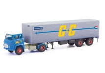 Herpa 87MBS026222 - H0 - Scania Vabis LB 76 Koffer-Sattelzug Goedkoop & De Geus